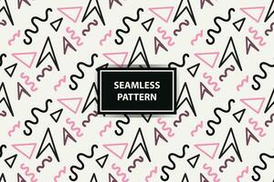 abstract seamless pattern background with pink, black adn wihte color vector