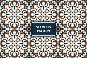 vintage seamless pattern background with abstract ornament vector