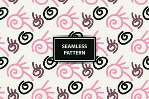 abstract seamless pattern background with pink, black adn wihte color vector