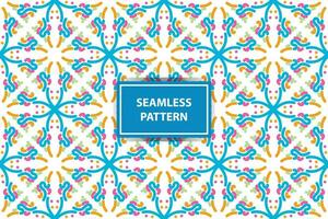 oriental pattern. White, blue, orange and pink background with Arabic ornaments. Patterns, backgrounds and wallpapers for your design. Textile ornament. Vector illustration.