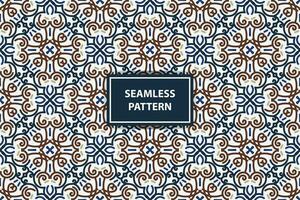 vintage seamless pattern background with abstract ornament vector