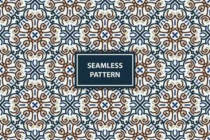 vintage seamless pattern background with abstract ornament vector