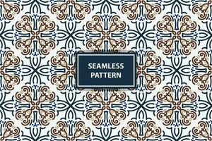 vintage seamless pattern background with abstract ornament vector