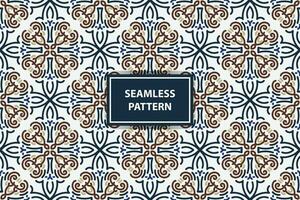 vintage seamless pattern background with abstract ornament vector