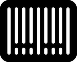 Barcode icon for scanning and product recognition vector