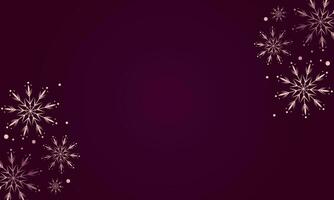 Beautiful vector Illustration of a Winter Background frame with shining Snowflakes