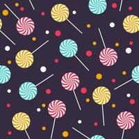 Seamless pattern with colorful lollipops. Vector pattern for wallpaper, fabric print, wrapping paper, birthday party design