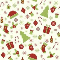 Christmas vector seamless pattern. Perfect for wrapping paper