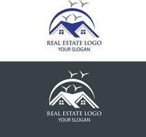 diseño de logotipo inmobiliario vector