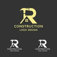 construction logo design vector