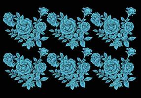 rose vector sketch in black background for background design.