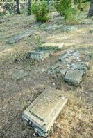 the ruins of the ancient city of athens photo