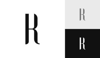 Letter RK initial monogram logo design vector