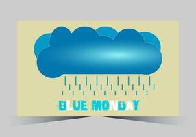 Vector illustration for blue monday