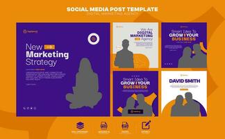 Digital Marketing Social Media Post banner Template, social media post banner design template. business marketing post. Digital marketing agency post banner, Digital marketing expert banner vector