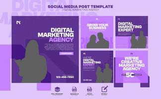 Digital Marketing Social Media Post banner Template, social media post banner design template. business marketing post. Digital marketing agency post banner, Digital marketing expert banner vector