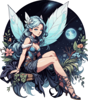 AI generated Winter Fairy Cartoon Character png