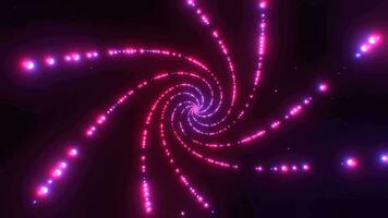 animated spiral effect on galaxy red and purple color. seamless loop animation video