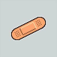 Pixel art illustration patch. Pixelated bandage. Medical Patch Bandage for aid pixelated for the pixel art game and icon for website and video game. old school retro. vector