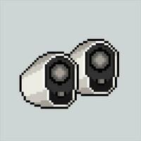 Pixel art illustration Speaker. Pixelated Speaker Sound. Table Sound Speaker pixelated for the pixel art game and icon for website and video game. old school retro. vector