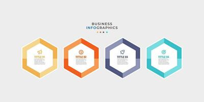 Business infographics timeline design template with 4 step and option information. Premium vector with editable sign or symbol. Eps10 vector