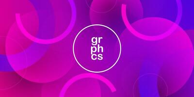 Abstract geometric background with pink and purple color design background. Colorful background with circle pattern. Eps10 vector