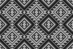 Fabric Aztec pattern background. Geometric ethnic oriental seamless pattern traditional. Mexican style. vector