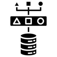 Data Pipeline icon line vector illustration