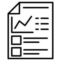 Reporting Tool icon line vector illustration