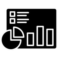 Analytics Dashboard icon line vector illustration