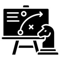 Business Strategy icon line vector illustration