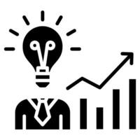 Business Insights icon line vector illustration
