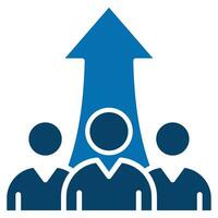 Team Productivity icon line vector illustration