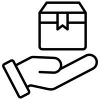 Value Delivery icon line vector illustration