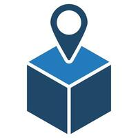 Spatial Mapping icon line vector illustration