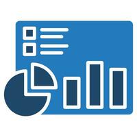 Analytics Dashboard icon line vector illustration