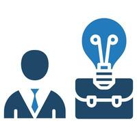 Business Intelligence Solution icon line vector illustration