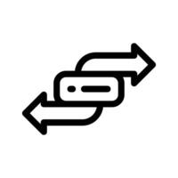 Data Migration Icon Vector Symbol Design Illustration