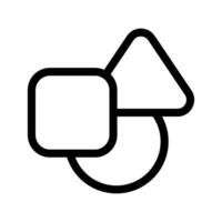geométrico formas icono vector símbolo diseño ilustración