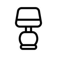 Table Lamp Icon Vector Symbol Design Illustration