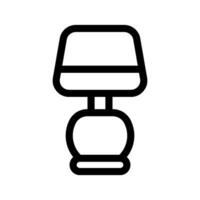 Table Lamp Icon Vector Symbol Design Illustration