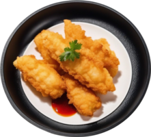 ai gerado fechar-se foto do tempura Comida. gerado por ai. png