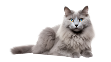 AI generated Napoleon Cat isolated on png background