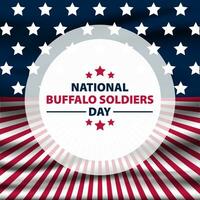 Happy national Buffalo Soldiers Day Background Vector Illustration