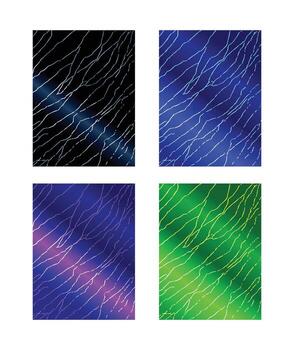 Abstract gradient background template set illustration vector