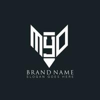 MYO abstract letter logo. MYO creative monogram initials letter logo concept. MYO Unique modern flat abstract vector letter logo design.