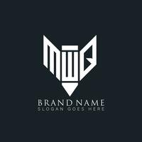 mwq resumen letra logo. mwq creativo monograma iniciales letra logo concepto. mwq único moderno plano resumen vector letra logo diseño.