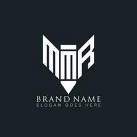 MMR abstract letter logo. MMR creative monogram initials letter logo concept. MMR Unique modern flat abstract vector letter logo design.