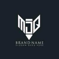 mjq resumen letra logo. mjq creativo monograma iniciales letra logo concepto. mjq único moderno plano resumen vector letra logo diseño.
