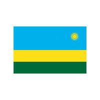 Rwanda Flag icon vector
